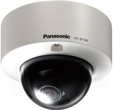 Panasonic Cámara de red domo fija resistente al vandalismo de alta definición WVSF346 H.264