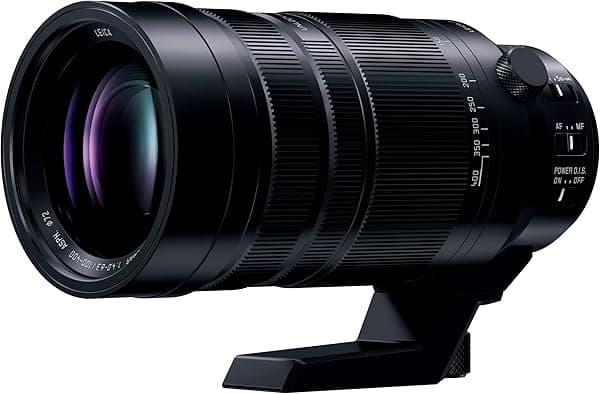 Panasonic (H-RSA100400) 3.937-15.748 in, F4.0-6.3 II ASPH, lente de cámara micro cuatro tercios