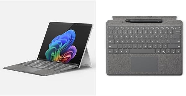 Microsoft Surface Pro 2 en 1 Laptop/Tablet (2024) Windows 11 Copilot+PC Pantalla táctil de 13 pulgadas, Snapdragon X Plus, 16 GB de RAM, 256 GB de almacenamiento, teclado Platinum + Surface Pro con