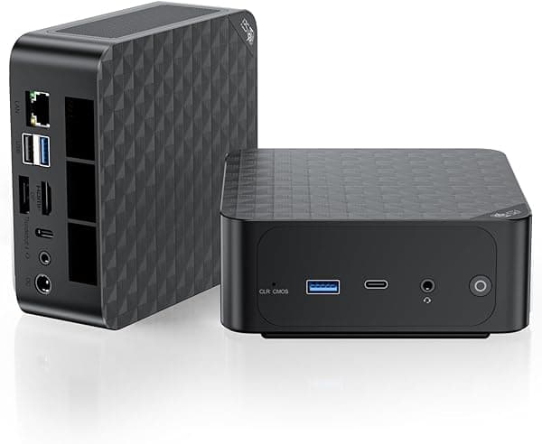 Beelink SEi12 MAX Mini PC, Intel Core i7-12700H 12va Gen (14C/20T, hasta 4.7GHz), 32GB DDR5 RAM, SSD PCIe4.0 de 500GB, computadora de escritorio compatible con triple pantalla 4K@144Hz/WiFi6/BT5.2/RJ45 2.5G