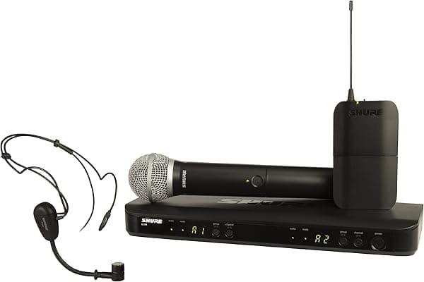 Shure BLX1288/PG30 Sistema combinado inalámbrico con micrófonos PG30 Headworn y PG58, H8 BLX1288/PG30-H8
