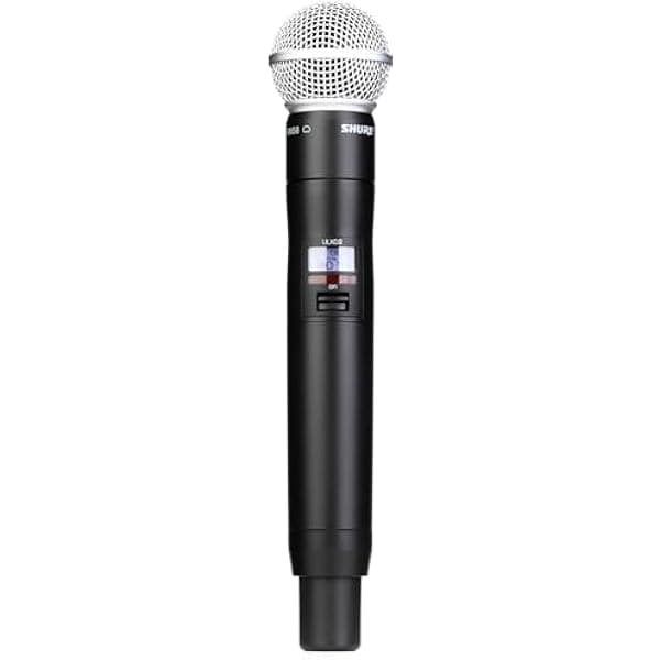 Shure Transmisor de micrófono inalámbrico ULXD2/SM58 de mano con cartucho intercambiable SM58, banda V50 ULXD2/SM58=-V50