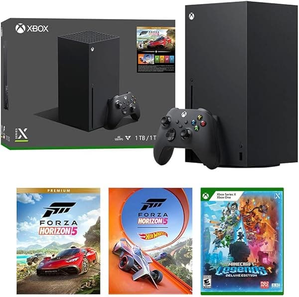 Microsoft RRT-00051 Xbox Series X 1TB SSD Forza Horizon 5 Bundle Minecraft Legend Deluxe Edition E2MSRRT00051