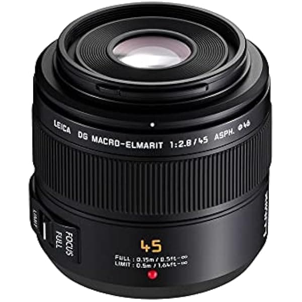 Panasonic Leica DG Macro-Elmarit 1.772 in/F2.8 ASPH Lente con MEGA OIS H-ES045E
