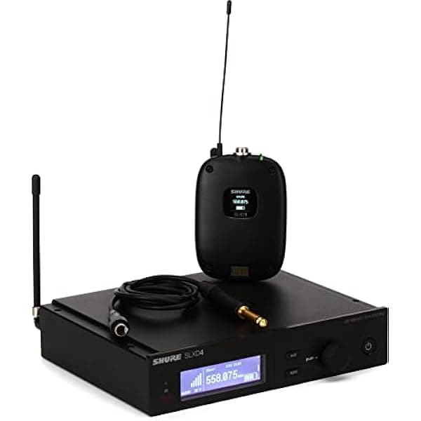 Shure Sistema inalámbrico combinado SLXD14 con Bodypack y cable de instrumento WA305 para guitarra/bajo SLXD14-J52