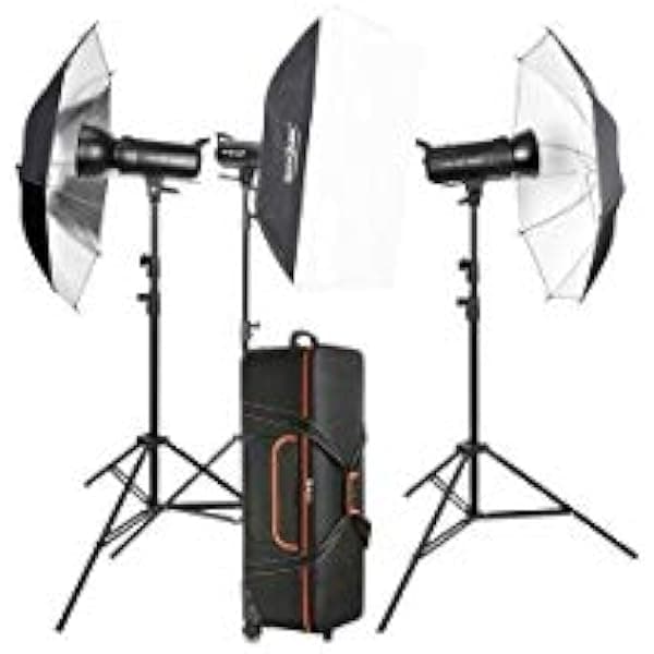 GODOX SK400II Kit de flash de estudio de 3 luces SK400II Studio Light