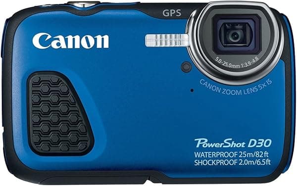 Canon PowerShot D30 - Cámara digital, resistente al agua, color azul 9337B001
