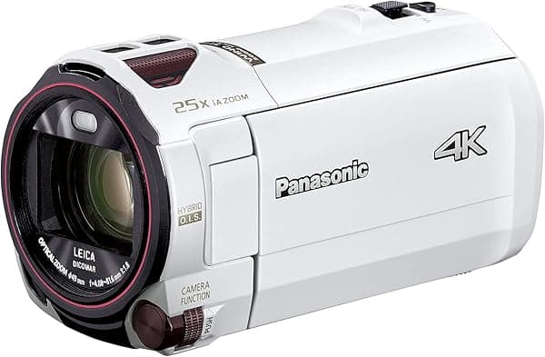 Panasonic HC-VX992MS [Videocámara digital 4K con memoria integrada de 64 GB] Cámara de vídeo enviada desde Japón (blanco) HC-VX992MS-W