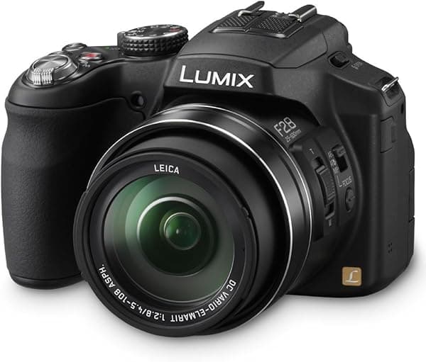 Panasonic Lumix cámara digital de 12.1 MP con sensor CMOS y zoom óptico de 24x - Color negro DMC-FZ200