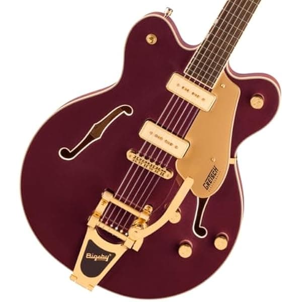 Gretsch Electromatic Pristine LTD - Guitarra eléctrica de doble corte con cuerpo semihueco con Bigsby, color cereza oscura LTDPRISTINECBDCM