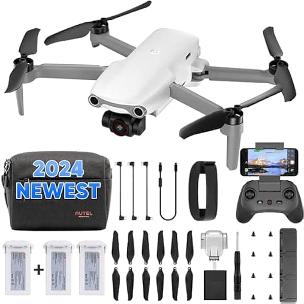 Autel Robotics EVO Nano+ Premium Bundle, 8.78 oz Mini Drone con cámara 4K RYYB, sin geocercado, enfoque PDAF + CDAF, gimbal de 3 ejes, evasión de obstáculos de 3 vías, combo Nano Plus Fly More