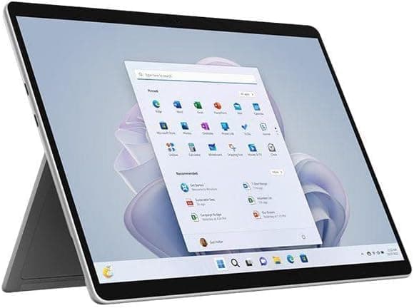 Microsoft Tablet Surface Pro 9 de 13 pulgadas, Core i5 de 12ª generación i5-1245U, deca-core (10 núcleos), 8 GB de RAM, SSD de 256 GB, Windows 11 Pro de 64 bits, platino QF1-00001