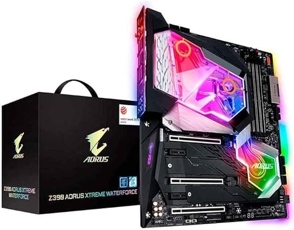 GIGABYTE Z390 AORUS Xtreme WATERFORCE (Intel LGA1151/Z390/E-ATX/Monobloque todo en uno/3xM.2 protector térmico/Intel CNVI 802.11ac 2x2 Wave 2 Wi-Fi/ESS Sabre DAC/placa base)