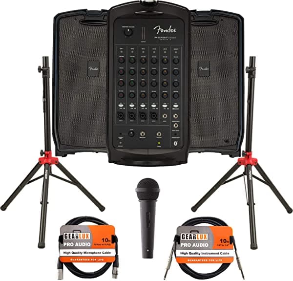 Fender Passport - Paquete PA portátil Event Bundle w/ Microphone
