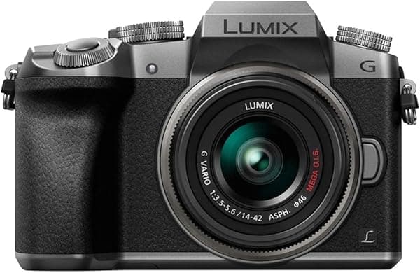 Panasonic Lumix DMC-G7 + G Vario - Cámara digital, 0.551 - 1.654 in, Auto, Electrónica, Batería, MILC (versión importada) DMC-G7KEG-S