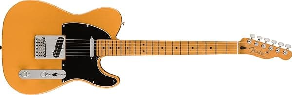 Fender Player Plus Telecaster - Guitarra eléctrica de cuerpo sólido, color rubio caramelo con diapasón de arce PLAPLUSTLMNBTB23