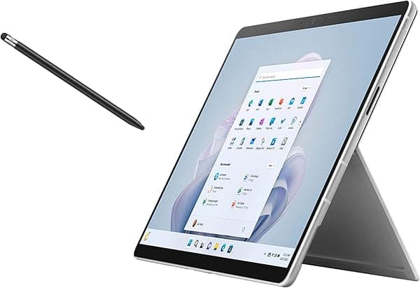 Microsoft Surface Pro 9, tablet 2 en 1 con pantalla táctil de 13 pulgadas, Intel Core i5-1235U de 12ª generación, gráficos Intel Iris Xe, memoria RAM DDR5 de 8 GB, SSD de 512 GB, Windows 11h, Platino