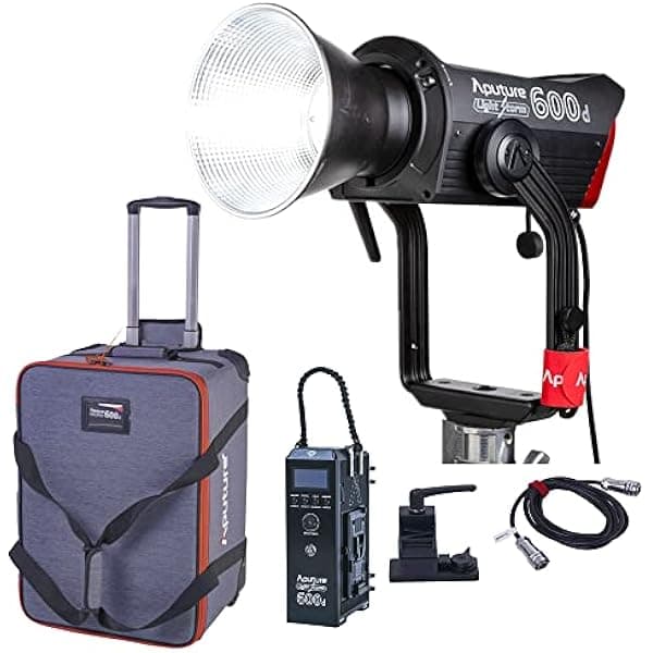 Aputure 600d Aputure Light Storm V-Mount 600W 5600K Luz de día equilibrada LED luz de video 98,500 lux@1M con reflector 8 iluminación integrada FX 46563133
