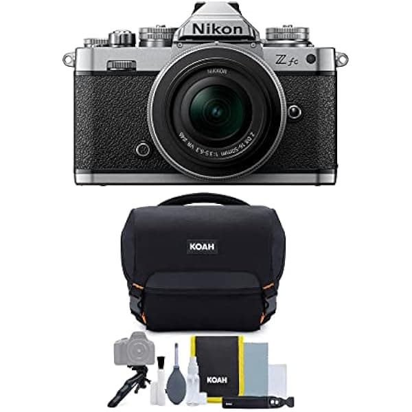Nikon Cámara sin espejo Zfc con lente de 0.630-1.969 in DLX Bag Bundle (2 artículos) NIKZFCB