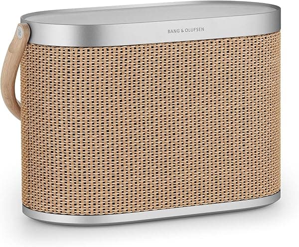 Bang & Olufsen Beosound A5: Parlante portátil Bluetooth con Wi-Fi y correa para transporte, diseño Nordic Weave 1254101