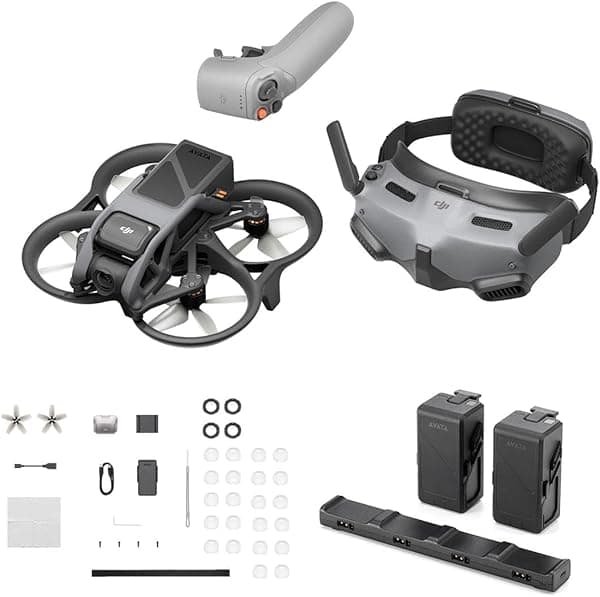 DJI Avata Drone Explorer Combo con gafas Integra, Fly More Kit