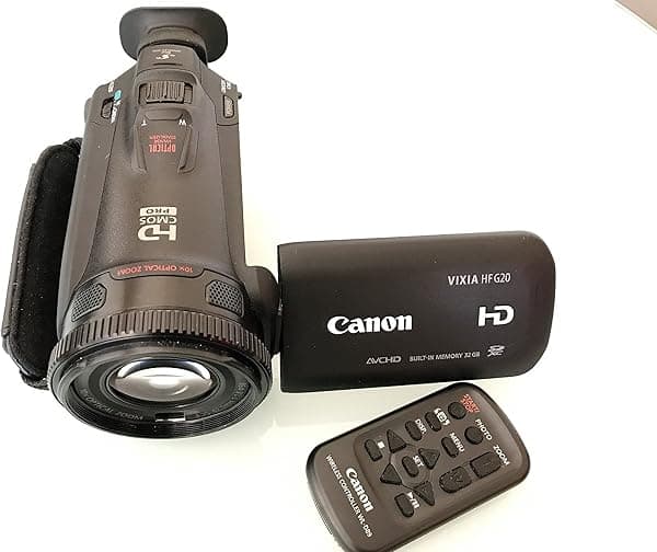 Canon VIXIA HF G20 Videocámara HD con CMOS HD Pro y memoria flash interna de 32GB 8063B002