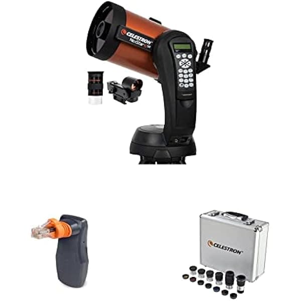 Celestron - Telescopio NexStar 6SE - Telescopio computarizado y módulo WiFi SkyPortal - Controla tu telescopio computarizado Celestron a través del teléfono inteligente y kit de accesorios de ocular y