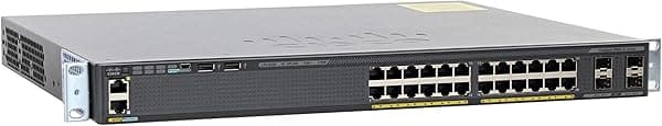Cisco Catalyst WS-C2960X-24PS-L - Conmutador Ethernet de 24 puertos con PoE de 370 vatios