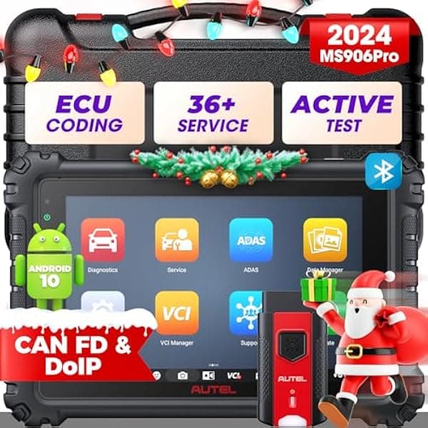 Autel Escáner MaxiSys MS906 PRO 2024: codificación de ECU como MS908S PRO II, prueba bidireccional BT, servicio 36+, escaneo automático 2.0, actualización de MP808S MS906BT MP900BT, reinicio de 36+ Newest MaxiSYS MS906 Pro