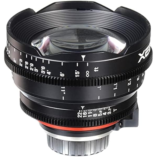 Rokinon XEEN 14mm T3.1 Lente de Cine Profesional Gran Angular Full Frame Montura Sony E Foco Manual Iris 9 Hojas Engranajes 32-pitch Frente 114mm XN14-NEX