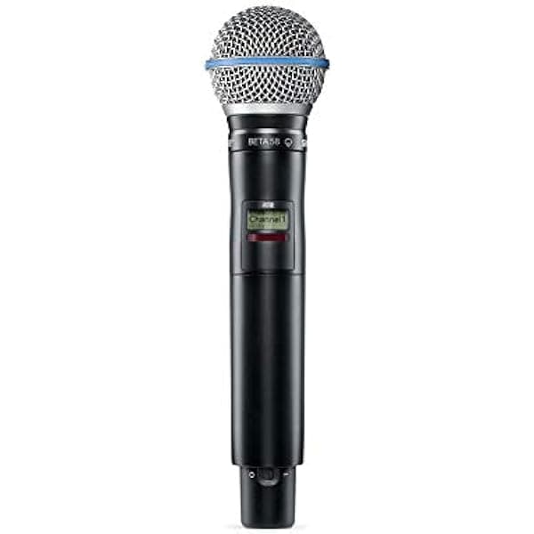 Shure AD2/B58-G57 Axient Transmisor de mano inalámbrico digital con cabezal de micrófono BETA 58A (G57: 470 a 616 MHz)