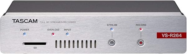 Tascam VSR-264 codificador/decodificador de video Full HD independiente para transmisión en vivo (HDMI)