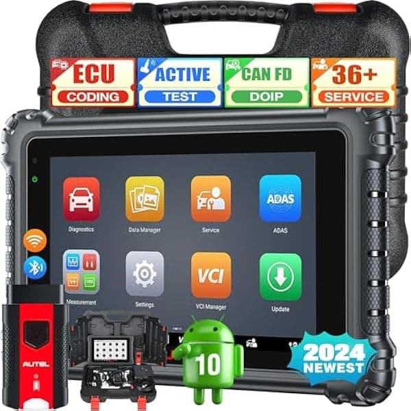 Autel Escáner MaxiSys MS906 PRO, nivel de codificación ECU MS906PRO 2024 de MP900BT MS906BT MK908, CAN FD y DoIP, 36+ servicios, 3000+ bidireccional, escaneo automático 2.0, diagnóstico completo OE