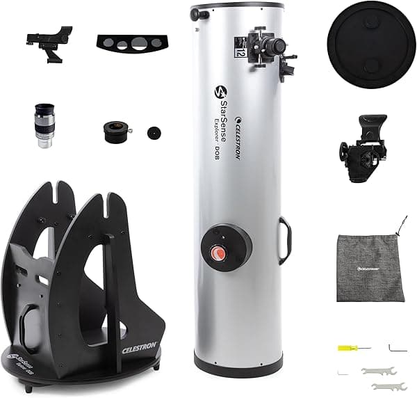 Celestron Starsense Explorer Telescopio Dobsoniano habilitado para teléfono inteligente de 12 pulgadas C22472