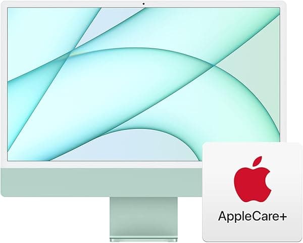 Apple Computadora de escritorio todo en uno iMac 2023 con chip M3: CPU de 8 núcleos, GPU de 10 núcleos, pantalla Retina de 24 pulgadas, almacenamiento SSD de 256 GB. Funciona con iPhone/iPad; verde