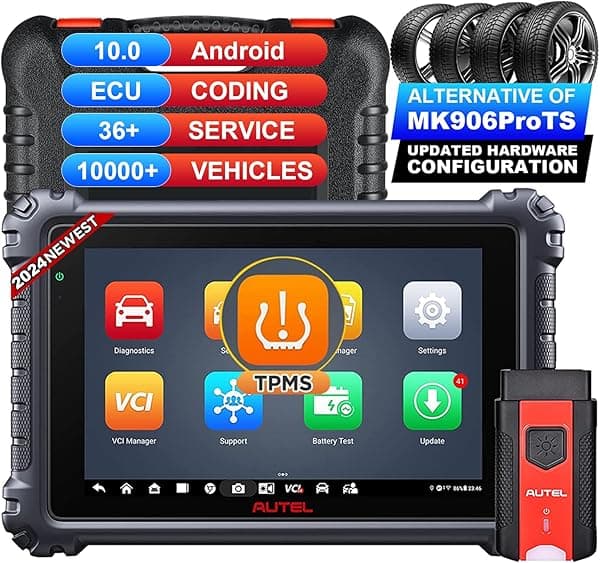 Autel MaxiCOM MK906Pro-TS - Escáner de diagnóstico - Versión actualizada 2024 de MK906PRO/MS906TS, escáner de control bidireccional con codificación ECU avanzada, más de