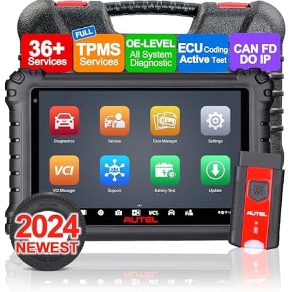 Autel Escáner MaxiSys MS906 PRO-TS OBDII, actualización 2024 de MS906TS MS906Pro MS906S MS906BT MK906Pro MK908, escáner de diagnóstico de todos los sistemas, TPMS completo, codificación AL529MD808PROMS906PROTS