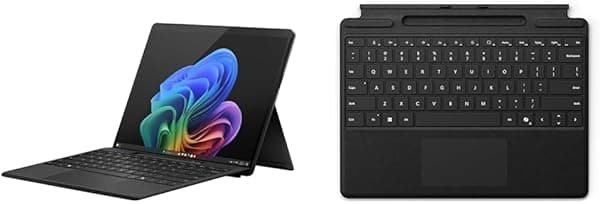 Microsoft Surface Pro 2 en 1 Laptop/Tablet (2024) Windows 11 Copilot+PC Pantalla táctil OLED de 13 pulgadas - Snapdragon X Elite (12 núcleos) - 16 GB de RAM - 256 GB de almacenamiento - Negro +