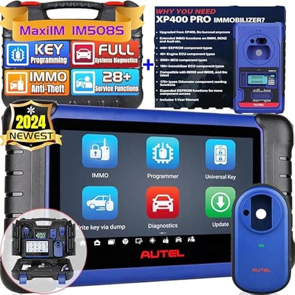 Autel MaxiIM IM508S herramienta de programación de llavero automotriz, con XP400PRO es igual que im608 Pro, está diseñada para aprendizaje automático IMMO generación de claves de chip de lectura y