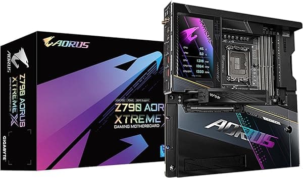 GIGABYTE Z790 AORUS Xtreme X (LGA 1700/ Intel/ Z790 X/EATX/ DDR5/ 5* M.2/ PCIe 5.0/ USB 3.2 Tipo-C/Wi-Fi 7/ LAN de 10GbE/Q-Flash Plus/EZ-Latch Plus/Placa madre)