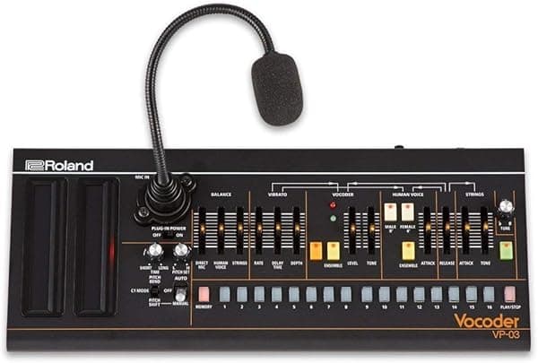 Roland VP-03 Boutique Series Vocoder portátil con secuenciador de pasos de voz y micrófono de cuello de cisne incorporado