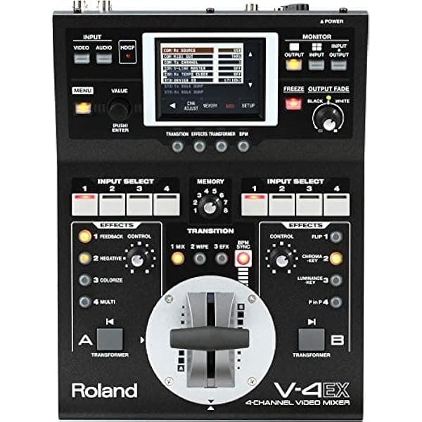Roland Mezclador de vídeo digital V-4EX de 4 canales con efectos