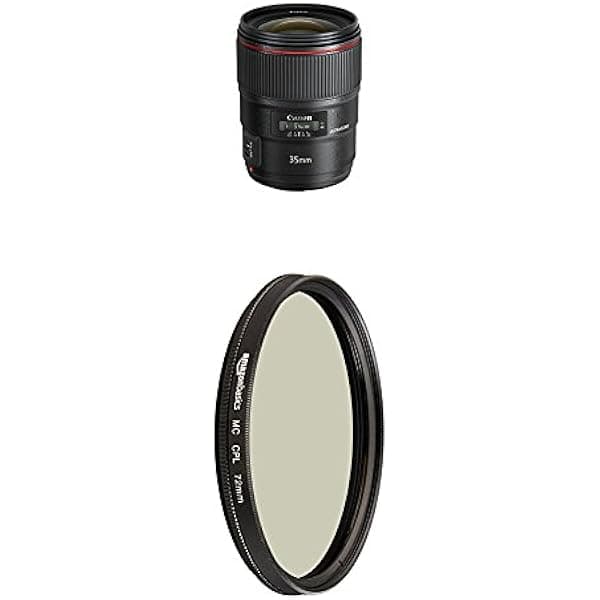 Canon EF 1.378 in f/1.4L con lente polarizador circular