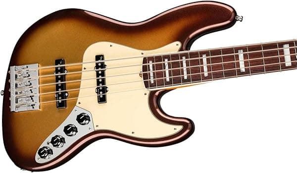 Fender American Ultra Jazz Bass de 5 cuerdas, Mocha Burst, diapasón de palisandro 199030732