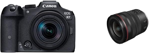 Canon EOS R7 con RF-S 18-150mm STM y RF14-35/4L IS U (N)