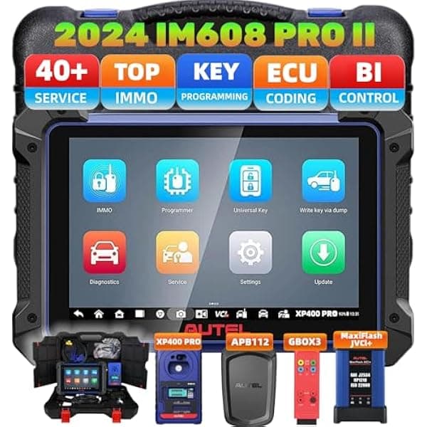 Autel MaxiIM IM608 PRO II Kёy herramienta de programación 2024 mejorada de IM608S/IM608 II, con XP400PRO Kёy programador G-BOX3 y APB112 40+ Servicios Kёy Fob Programador avanzado ECU Codificación IM608-JM005