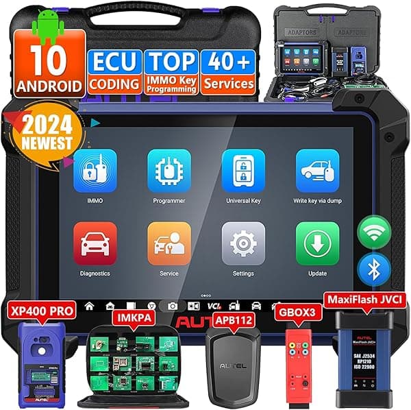 Autel MaxiIM IM608 II K~ey Fob Herramienta de programación, actualización de IM608 PRO/IM608/IM508, funciones IMMO superiores con programador K~ey XP400Pro, programación y codificación avanzada J2534