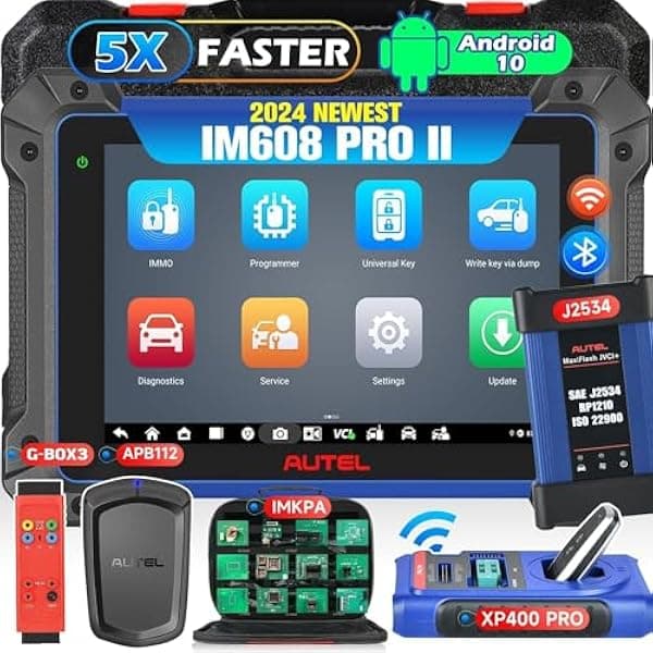 Autel MaxiIM IM608 PRO II: Kit completo de herramientas de programación de llavero superior 2024, XP400 PRO IMKPA GBOX3 APB112, hasta de IM608 II IM608 PRO IM508S PRO KM100, OE ECU codificación