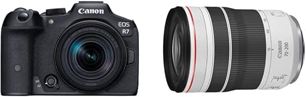 Canon EOS R7 con RF-S 18-150mm STM y RF70-200/4L IS U (N)