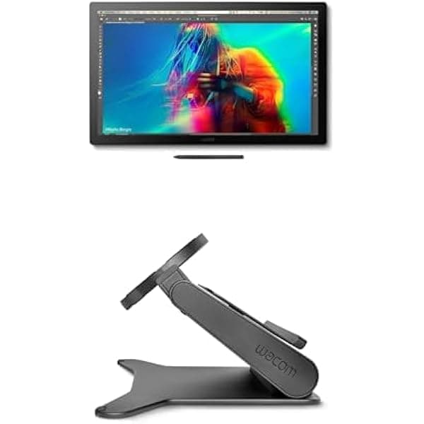 Paquete de tableta de dibujo Wacom Cintiq Pro 22 con pantalla (DTH227K0A) + soporte ajustable Wacom Cintiq Pro 22